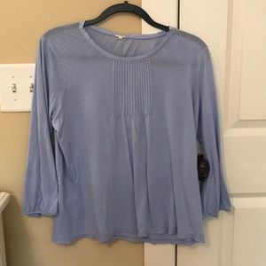 J Crew baby blue long sleeve shirt